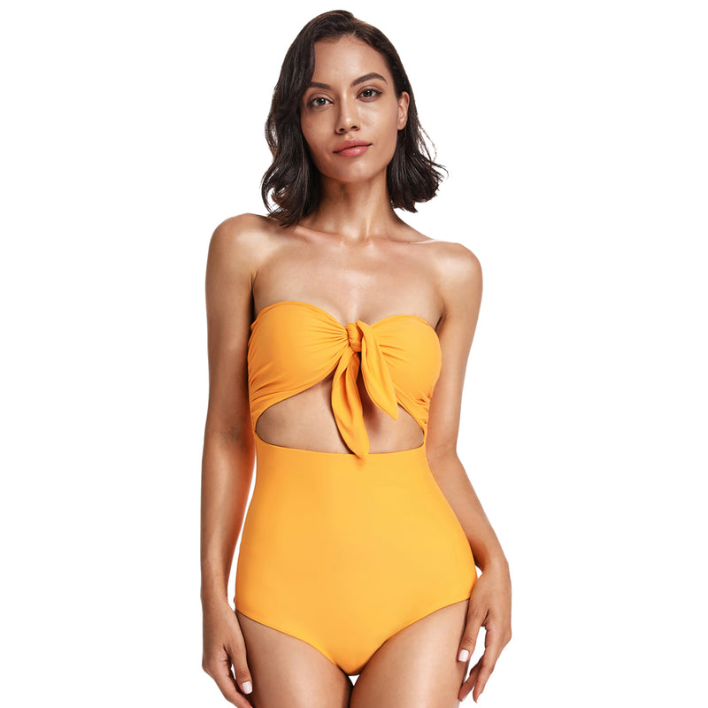 Soleil Top Knot One-Piece Swimsuit