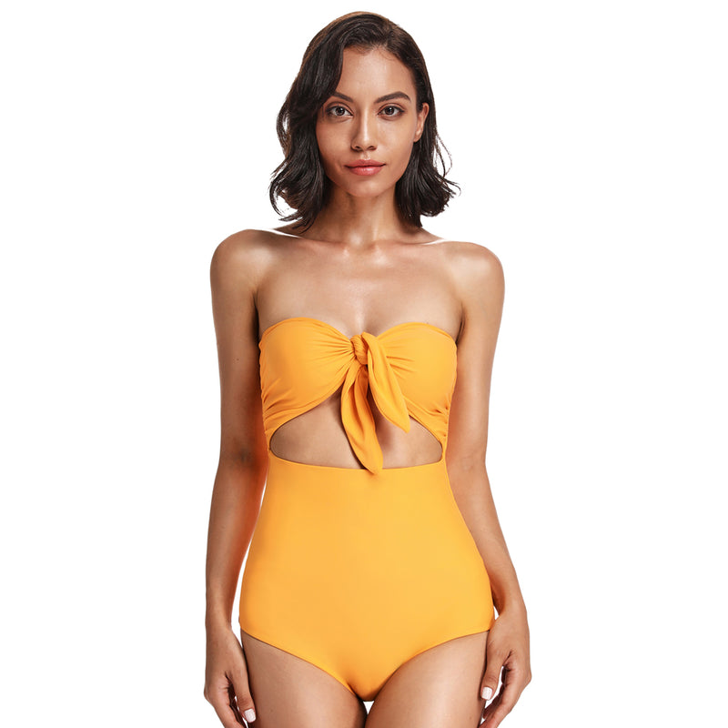 Soleil Top Knot One-Piece Swimsuit