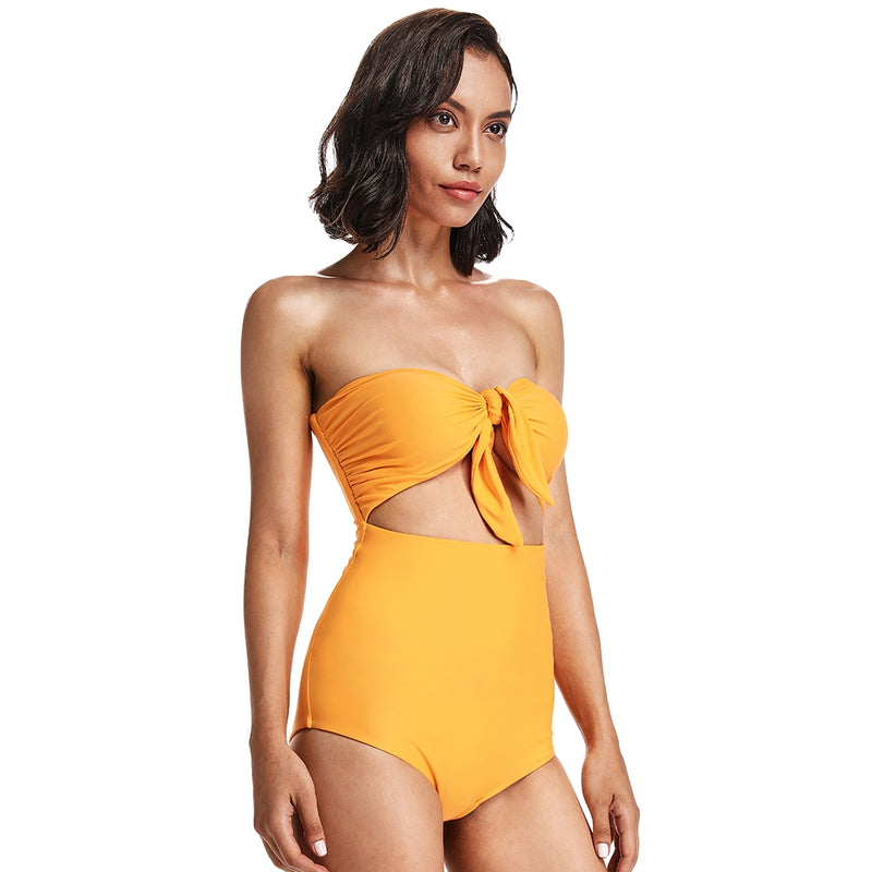 Soleil Top Knot One-Piece Swimsuit